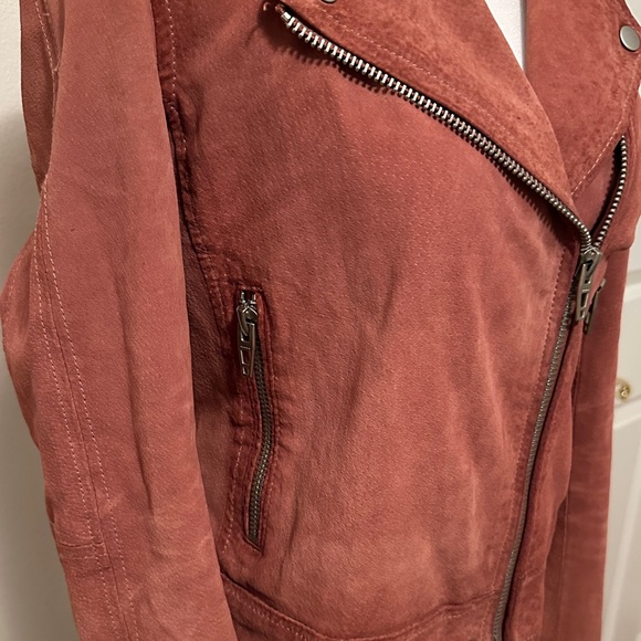 Blank NYC Suede Moto Jacket - Rust - Picture 4 of 14